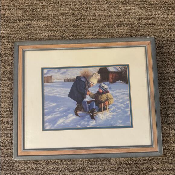 None and/or Unknown Other - Robert Duncan- Cold Hands -Art Print 18" x 16" 1990 Farm